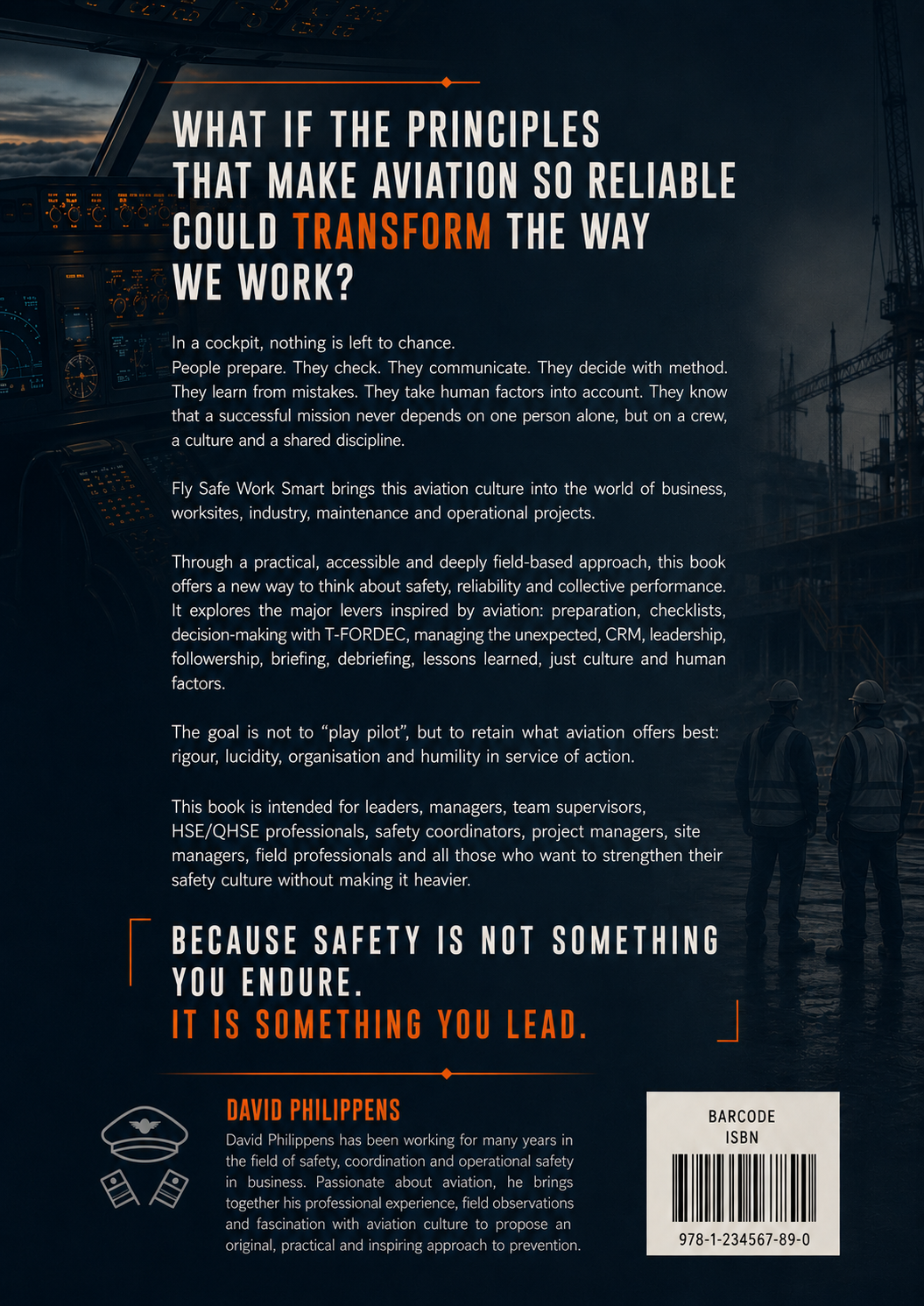 Fly Safe Work Smart English back cover